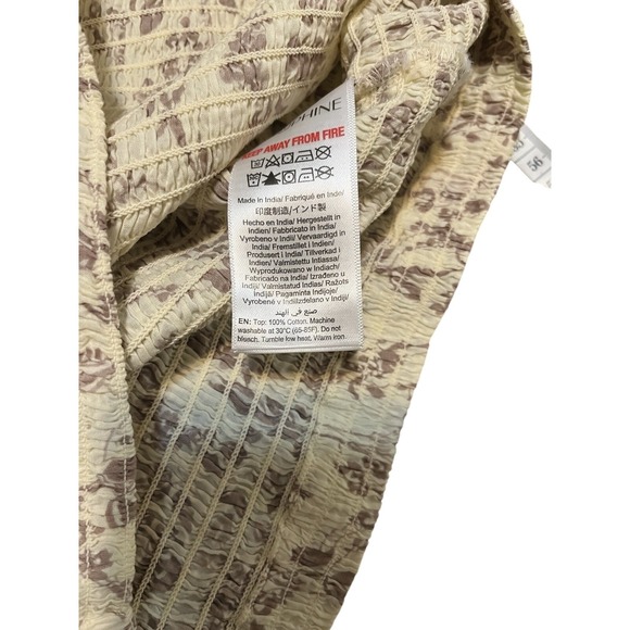 NWT Seraphine Floral Smocked Cotton Maternity Top Size 6 - Picture 9 of 9